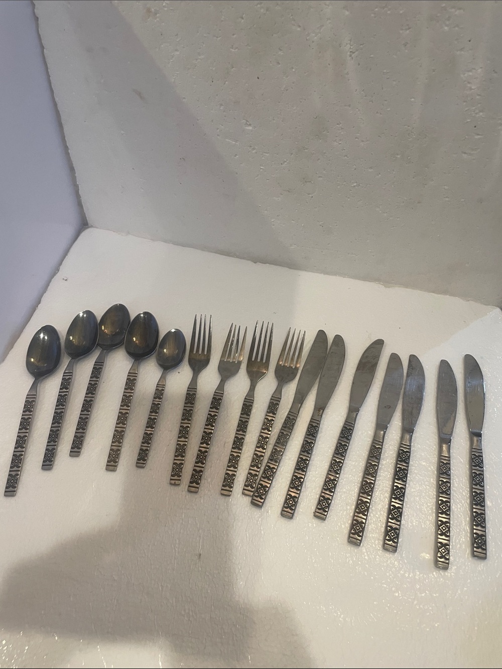 Vintage Ekco Eterna Montalo Stainless Flatware Set mid century modern MCM bundle
